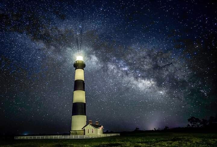 Night Sky at Bodie Light