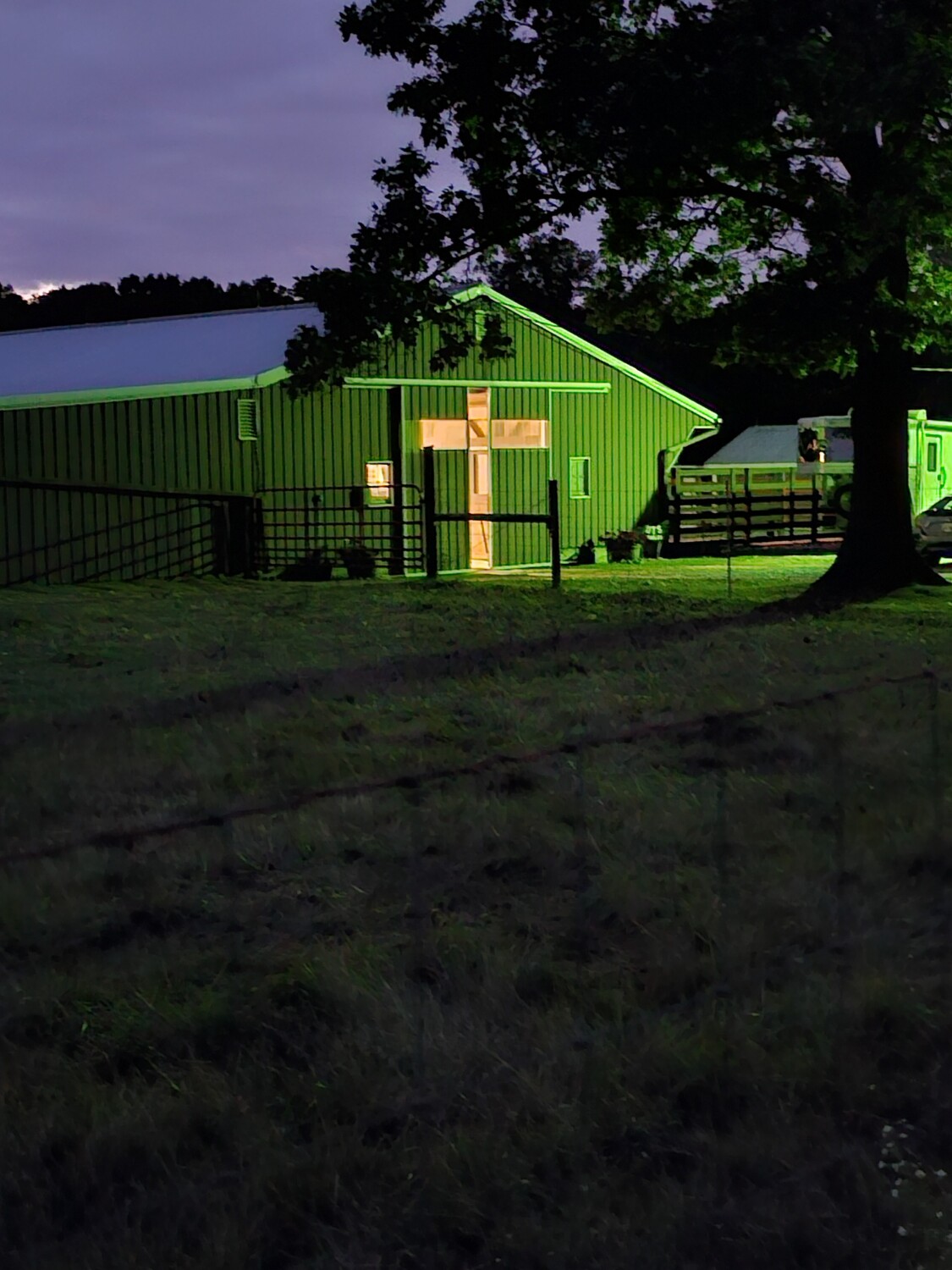 Horse barn