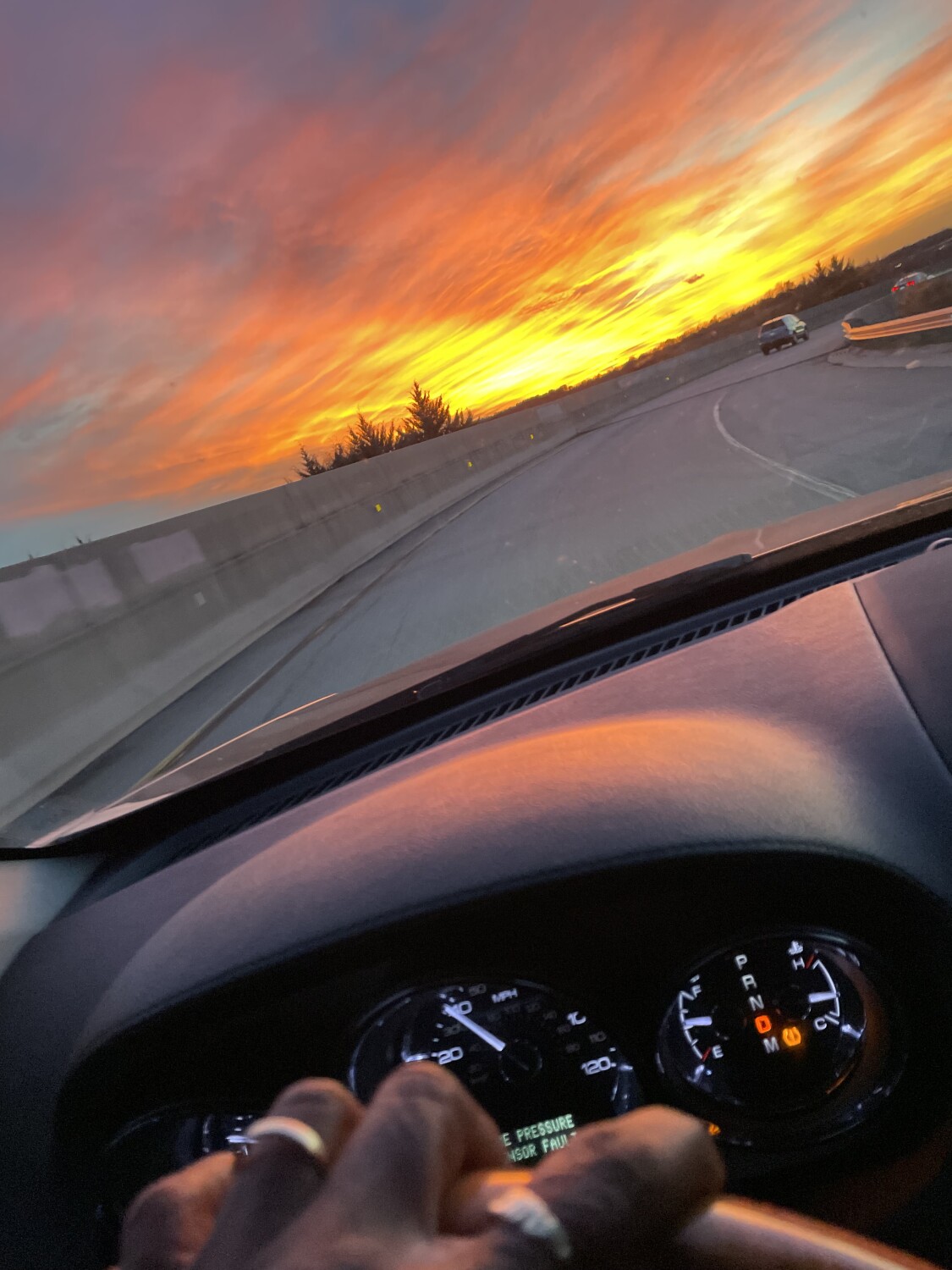 Sunset before the storm!