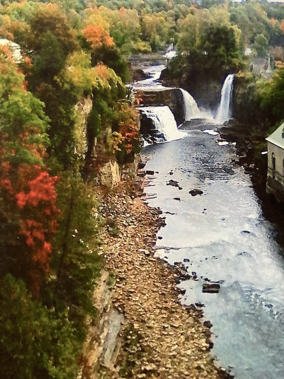 Waterfalls in the fall