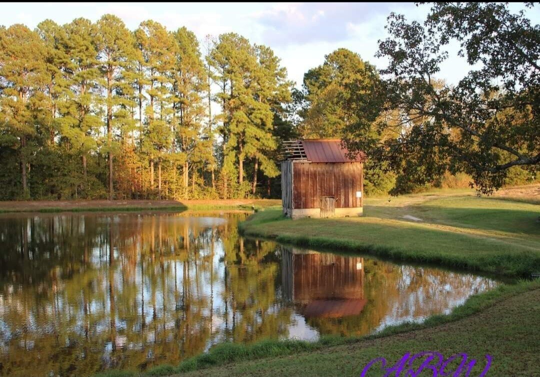 Sunset on the barn