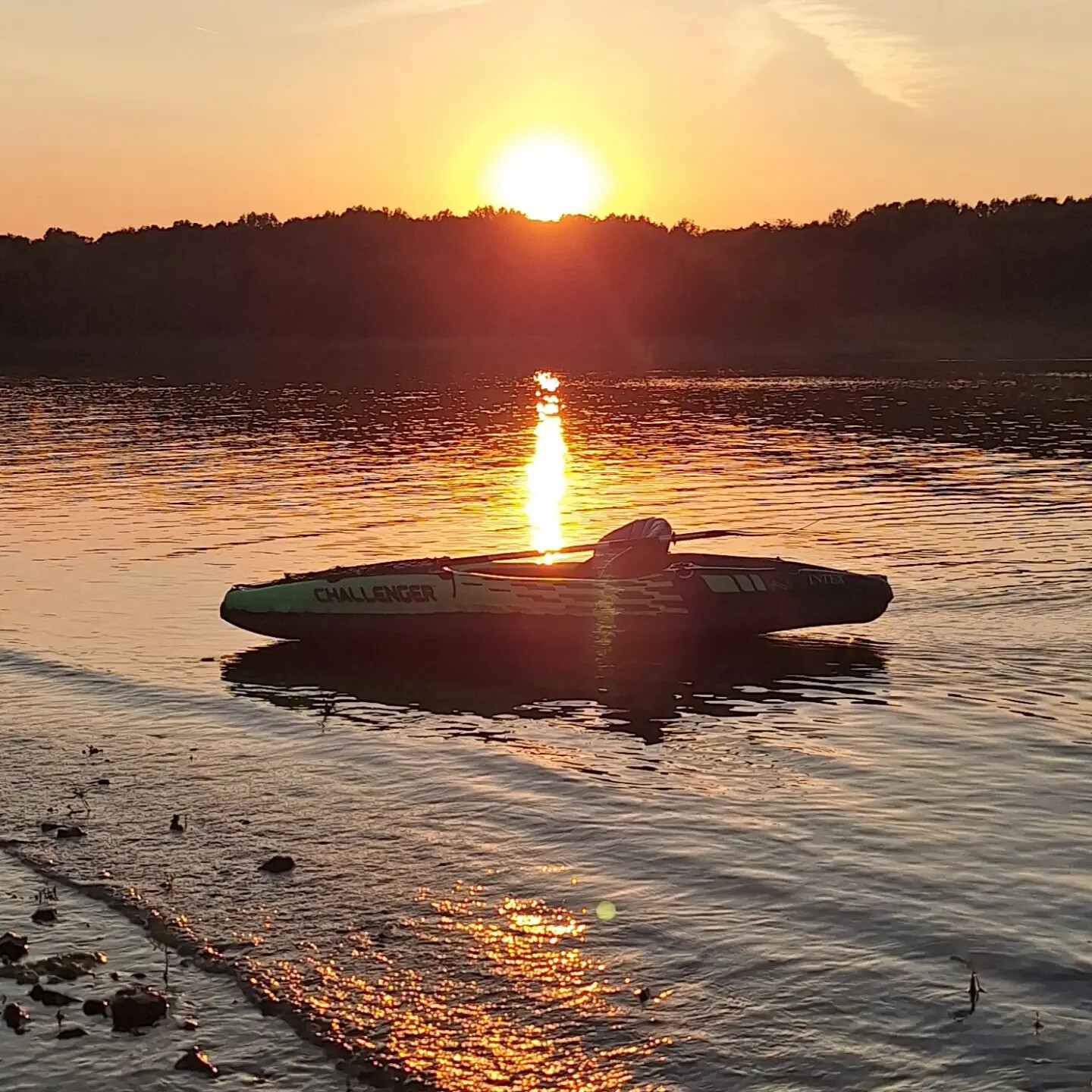 Kayaking in the Sunset
