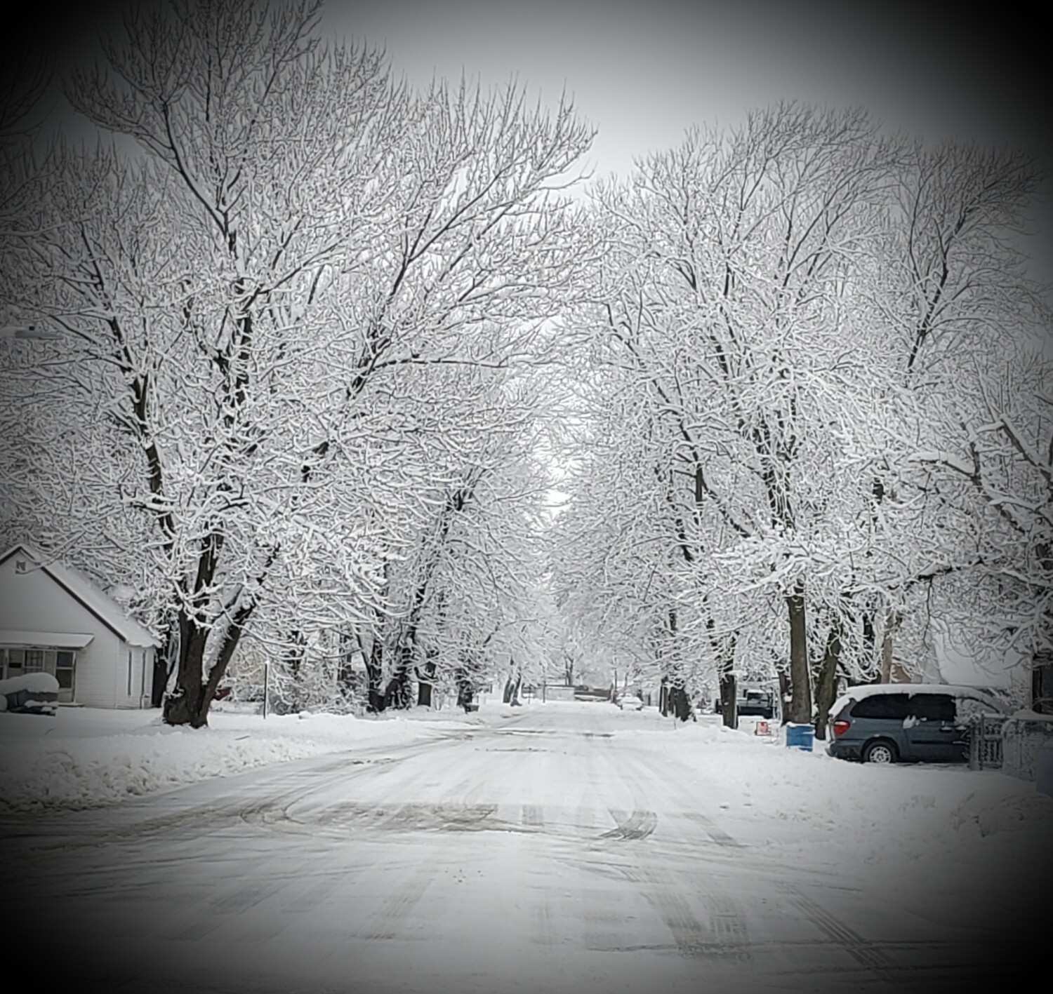 Winter in a small town