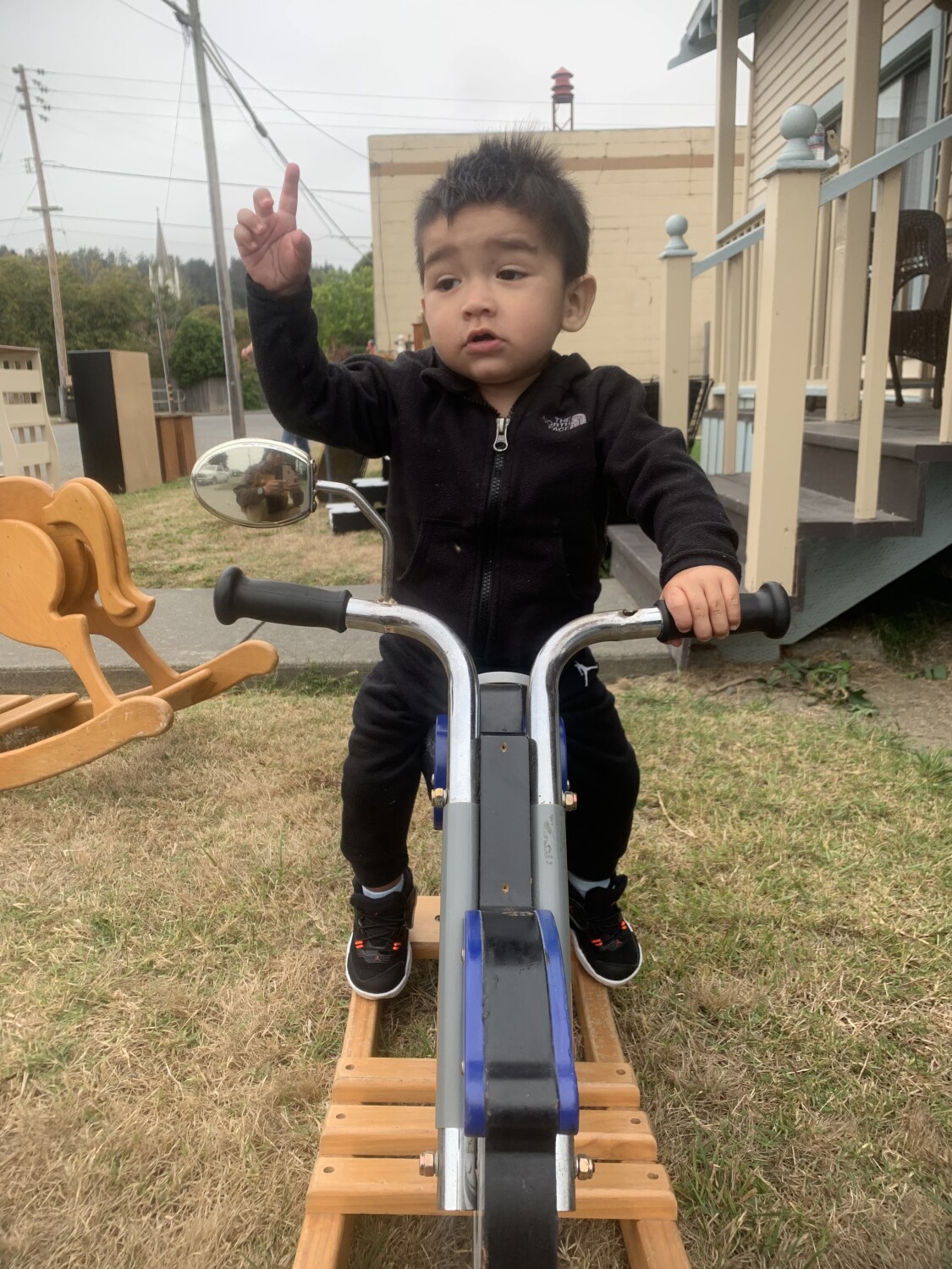 My grand baby first motorcycle…