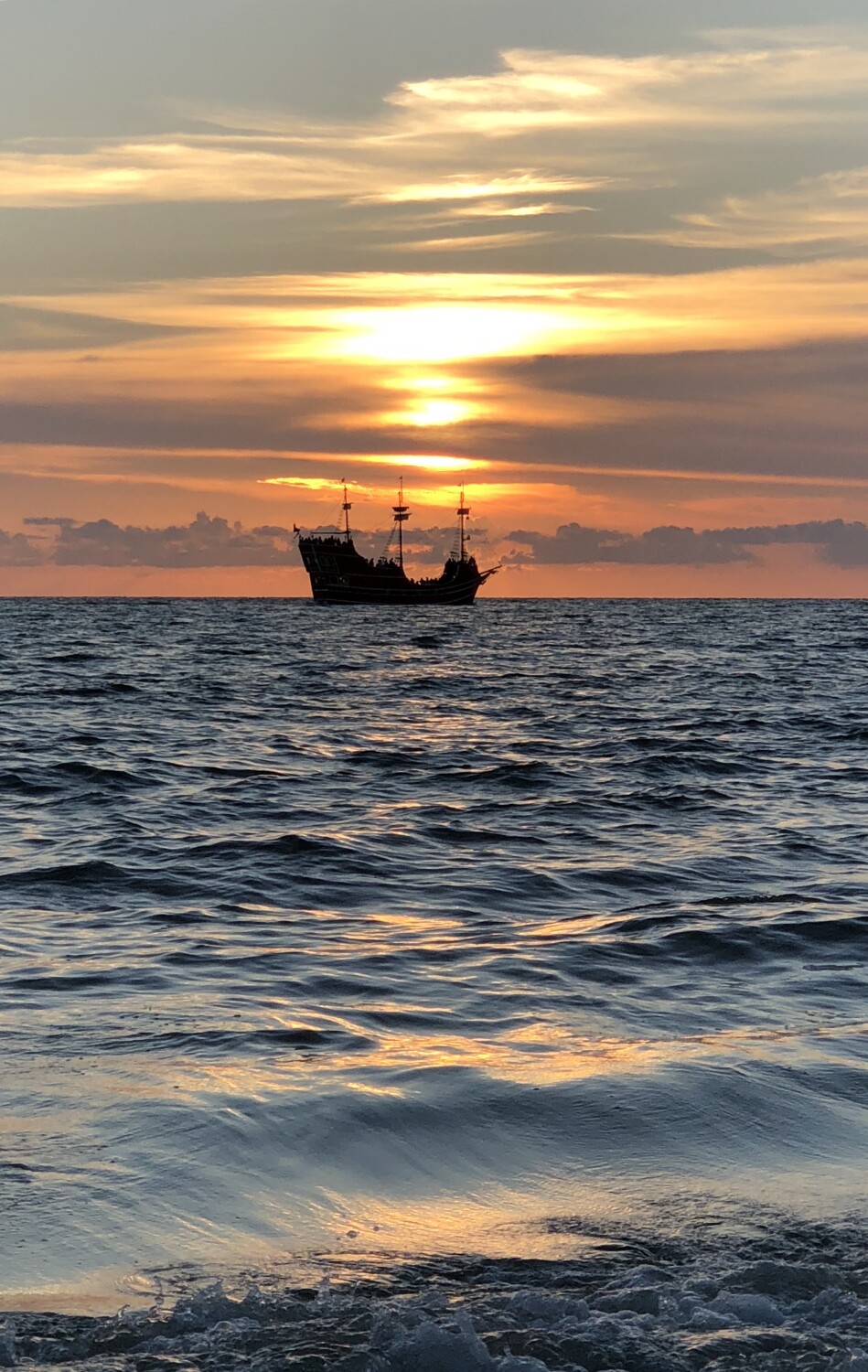 Typical sunset at Clearwater Beach