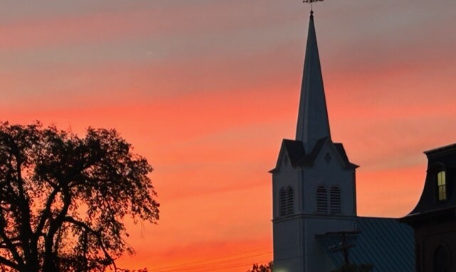 Church at sunset