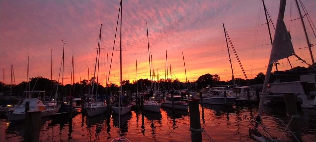 Best sunset after docking the boat.