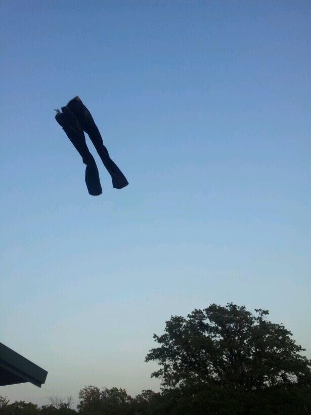 Flying jeans