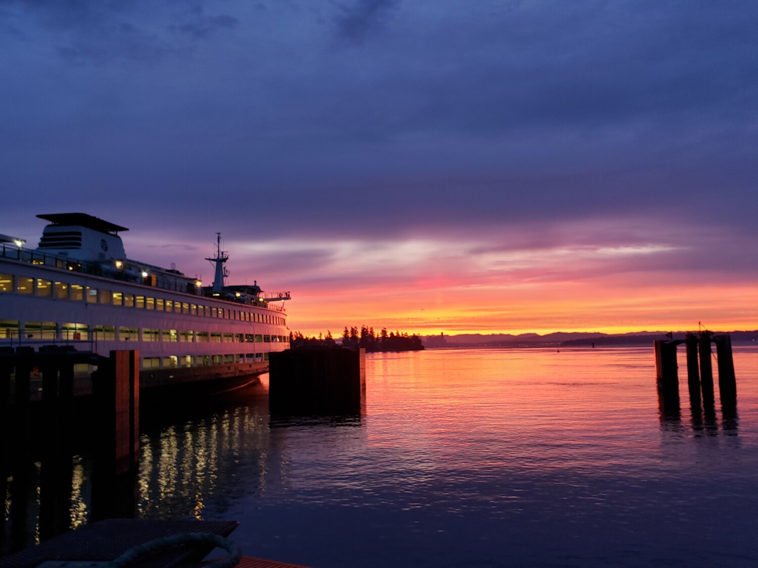 Ferry at Sunrise