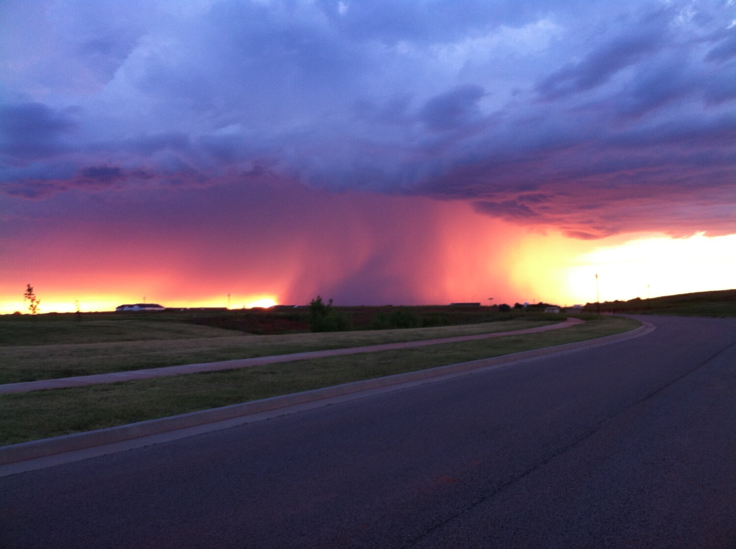 Early morning thunderstorm.