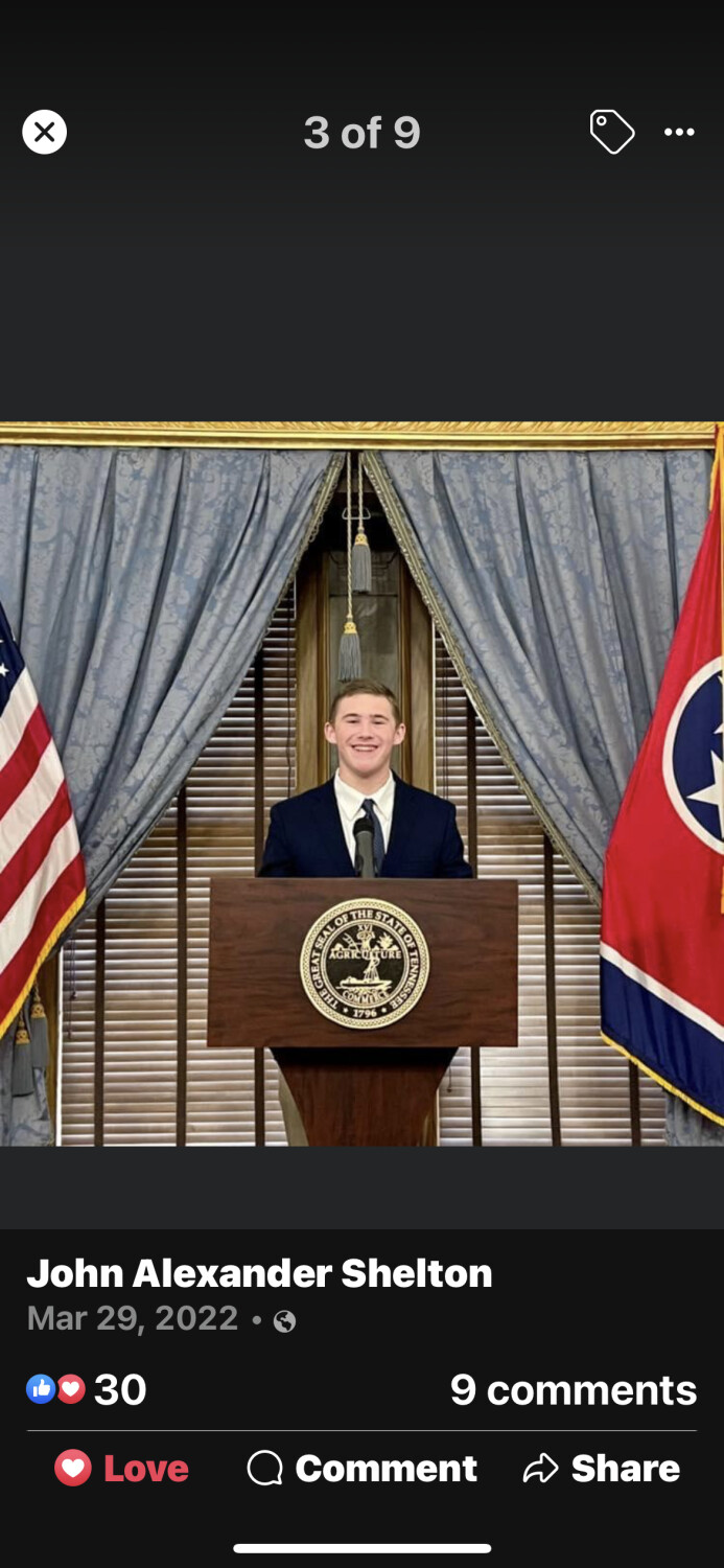 My Grandson in Nashville,Tn Guest of Senator Masse