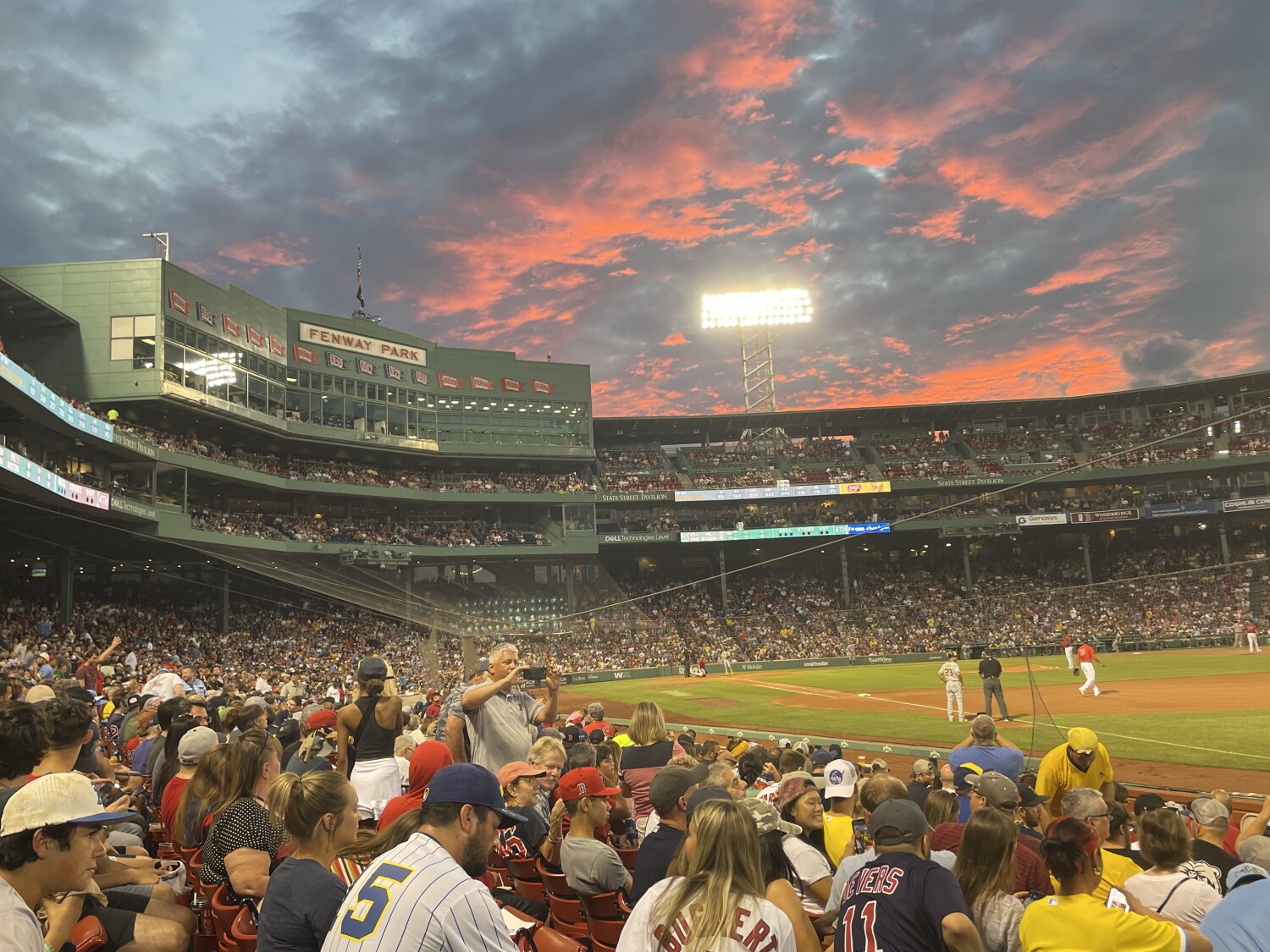Fenway at night