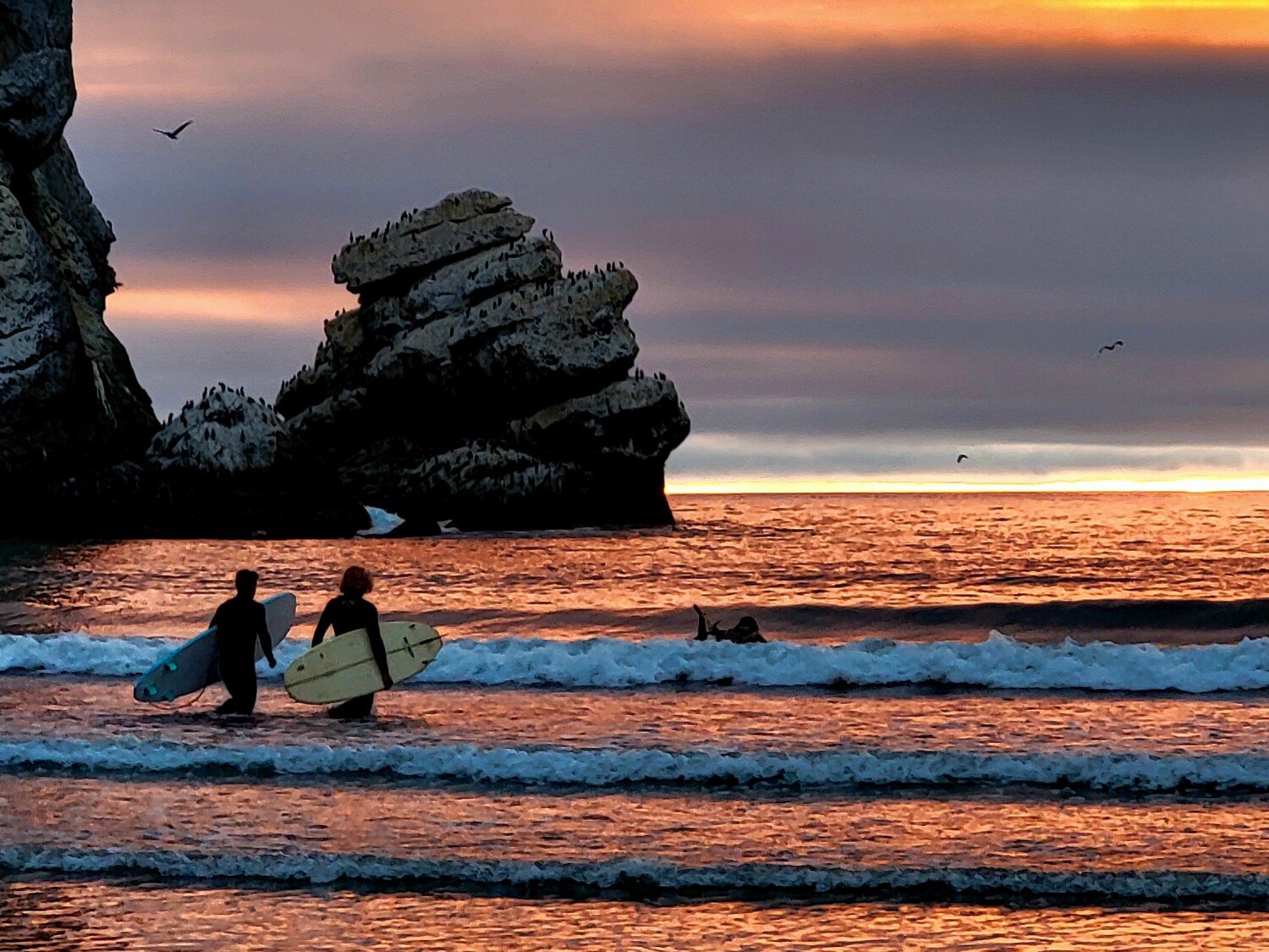 Sunset at Morro Rock California