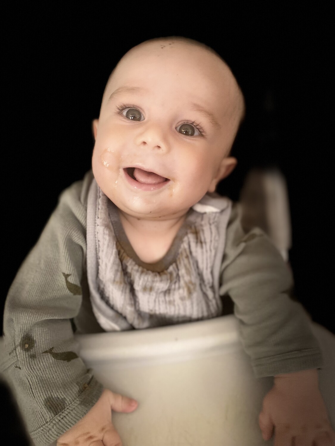 Baby’s first taste of food