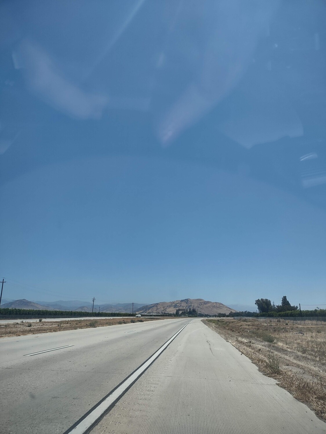 Blue skys countryside mountains