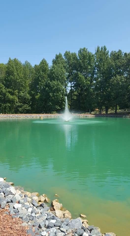 Pond with Wate fountain