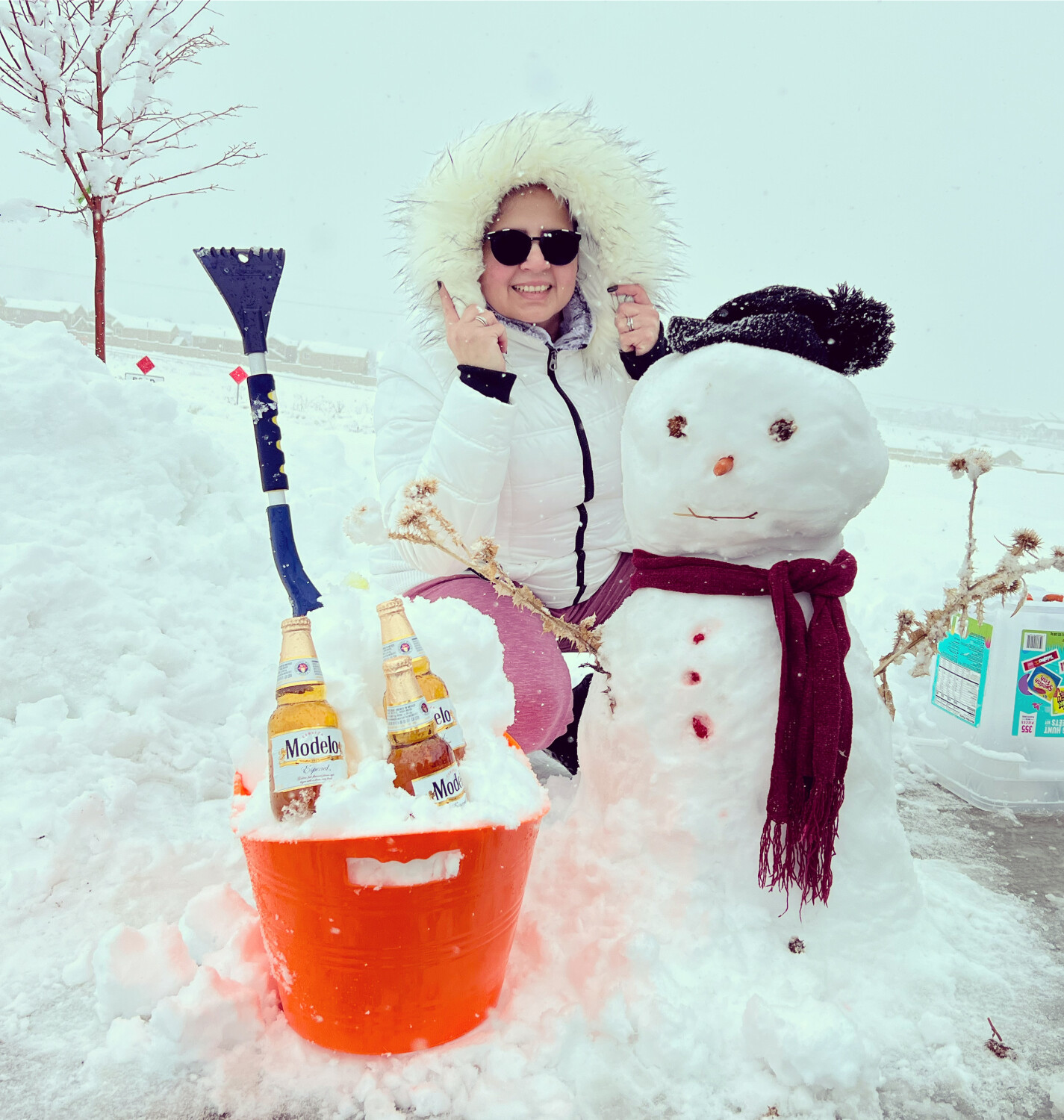 Refreshing my throat on winter time