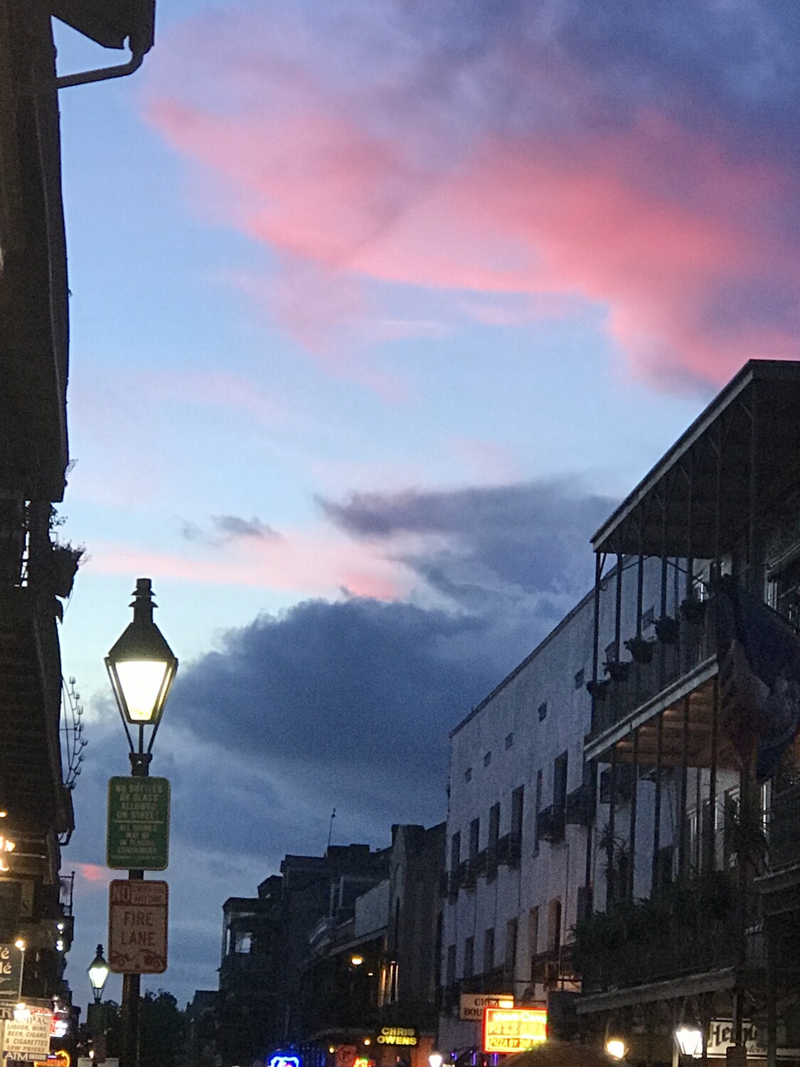 Sunset over the French Quarter