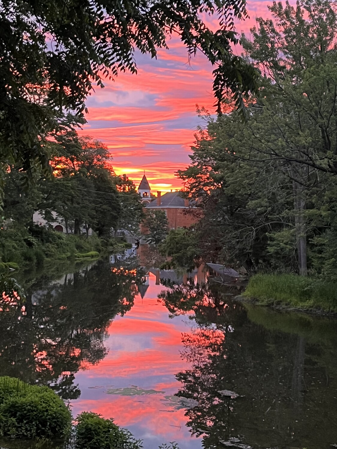 Sunrise over Honeoye Falls