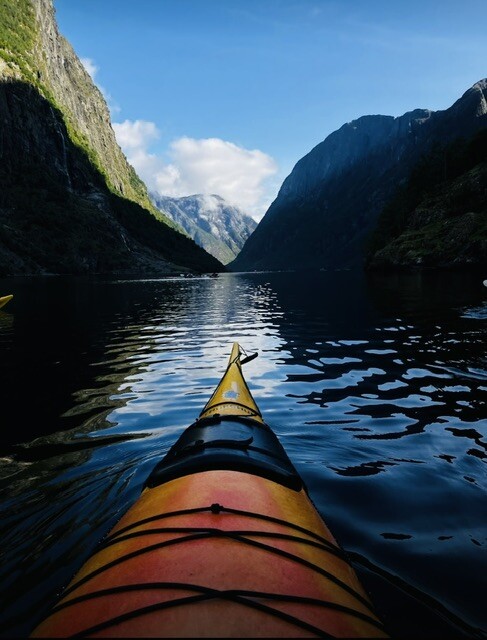 Norwegian fjord kayaking