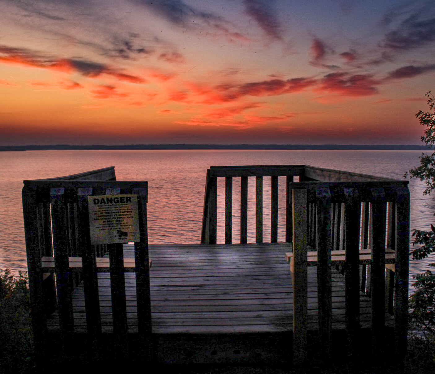Sunrise at Petenwell Flowage