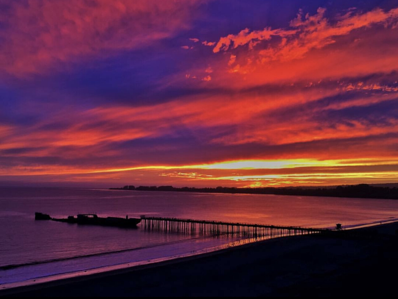 Cement Ship at Sunset
