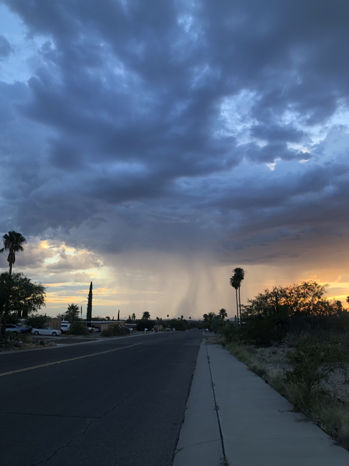 All in one Clear sky  clouds, tornado, Sunset
