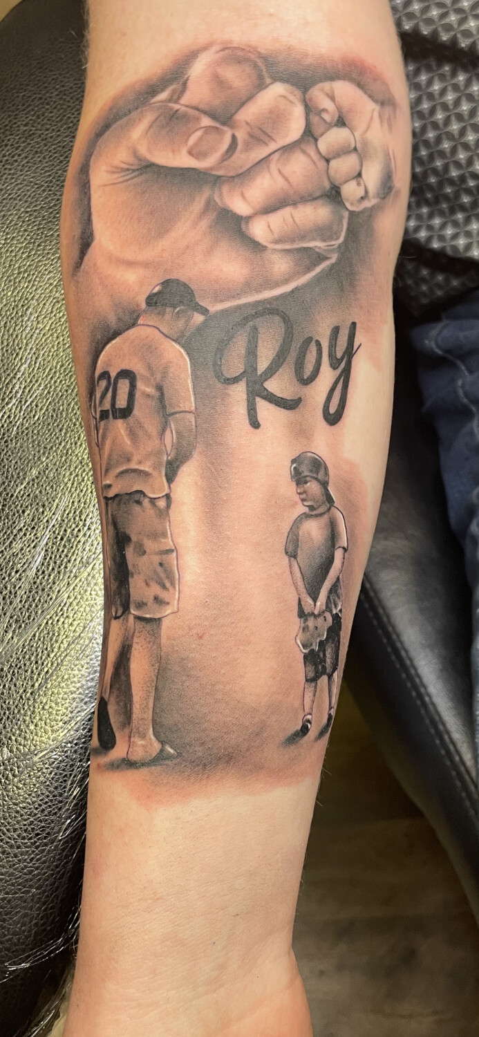 A father is a sons hero