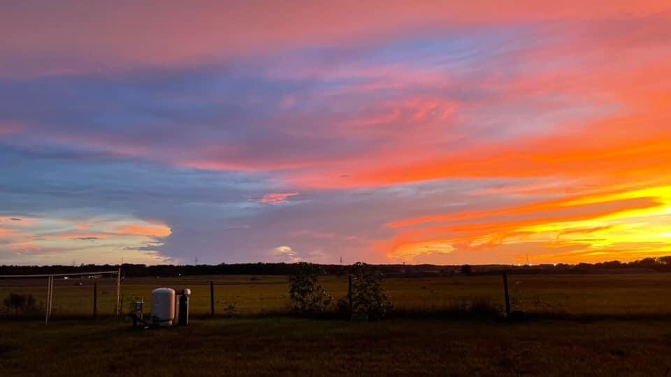 Sunset View on our backyard