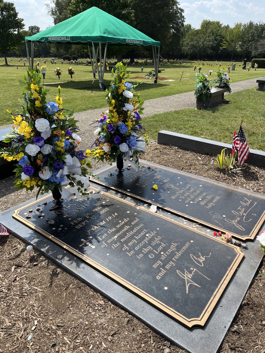 Johnny Cash and June Carter Cash Resting Place