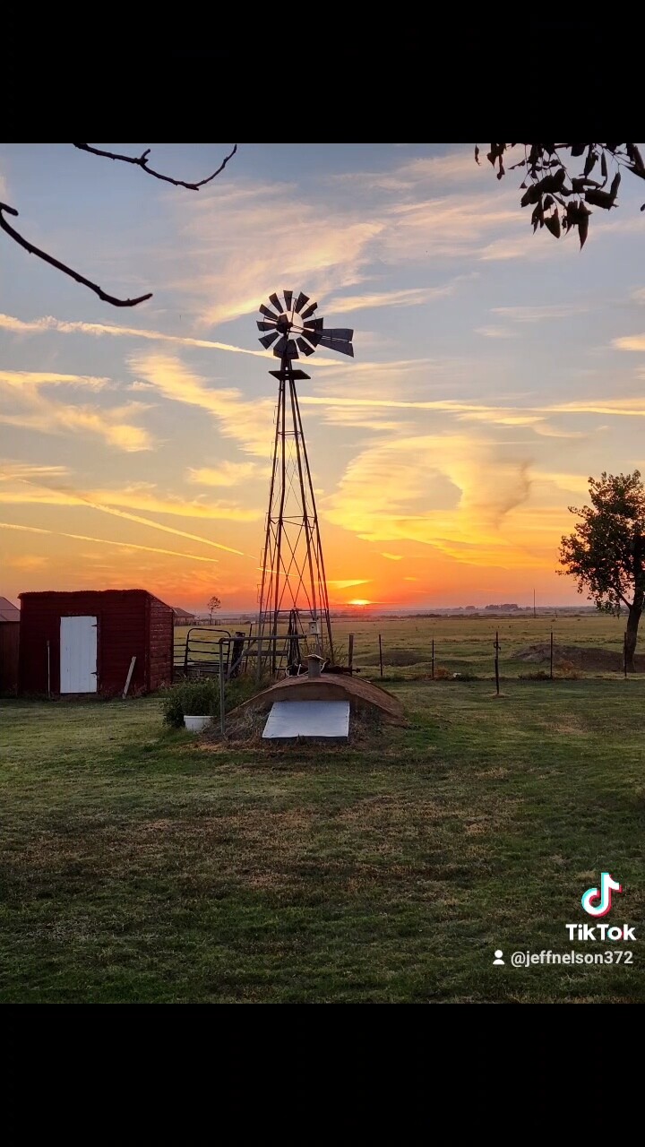 Windmill Sunset