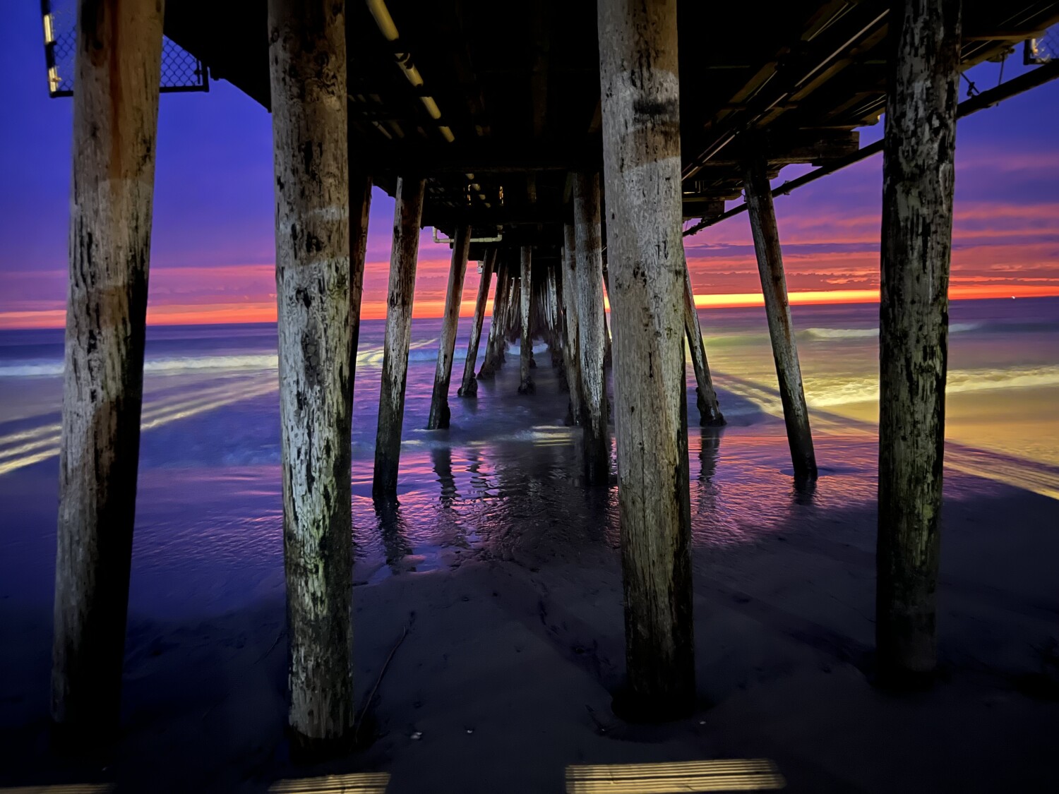 Imperial Beach Pier before the storm