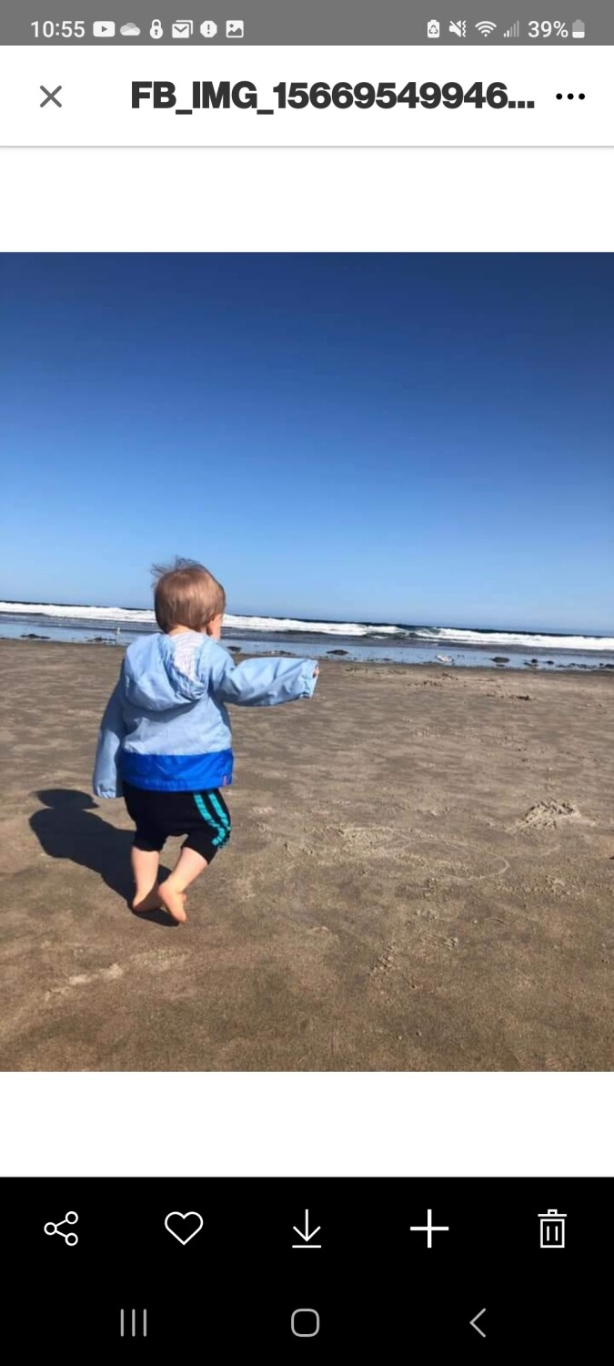 First visit to the Beach