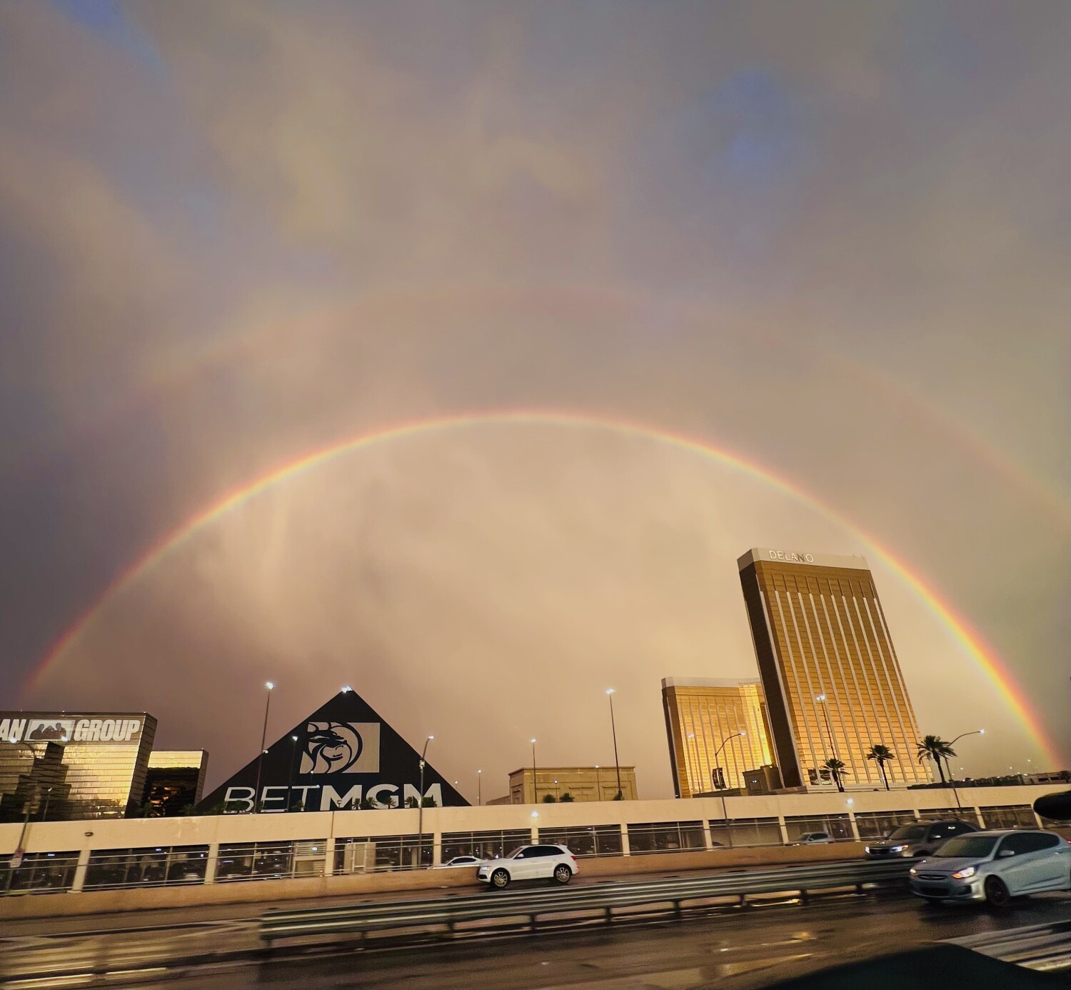 God’s Double Rainbow Over Las Vegas