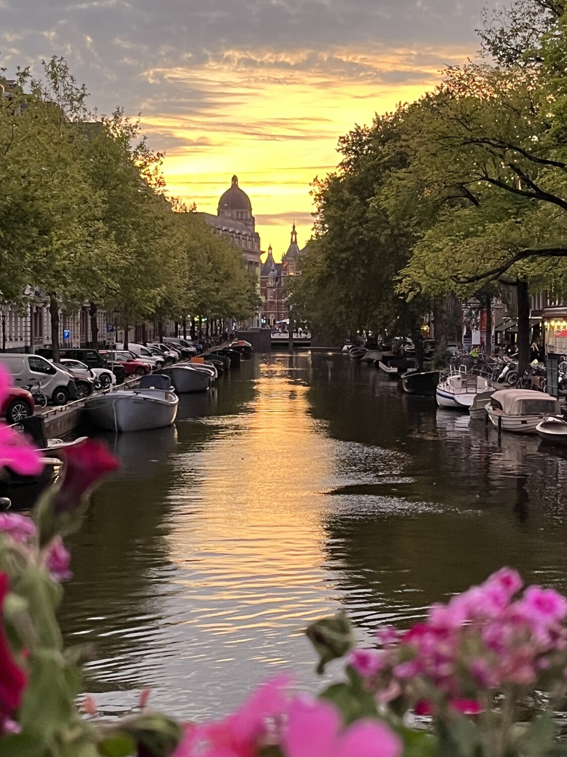 Amsterdam at Sunset