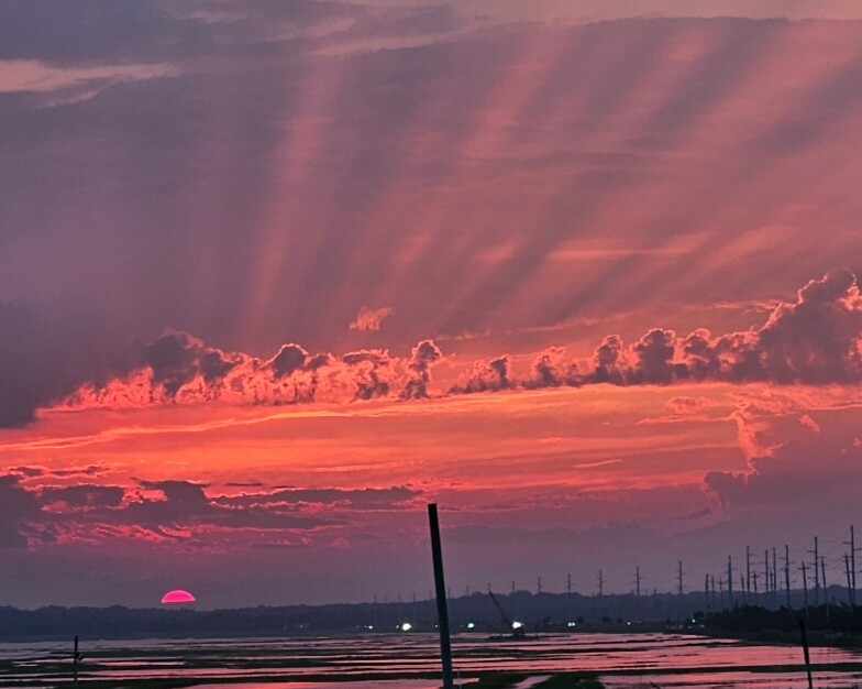 Sea isle city sunset/spaceship