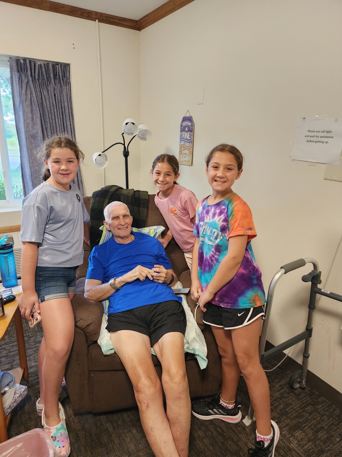Grandpa & 3 Granddaughters
