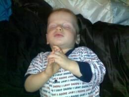 Praying in his sleep