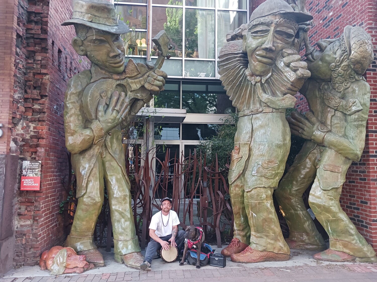 Busker in Pittsburgh,PA.
