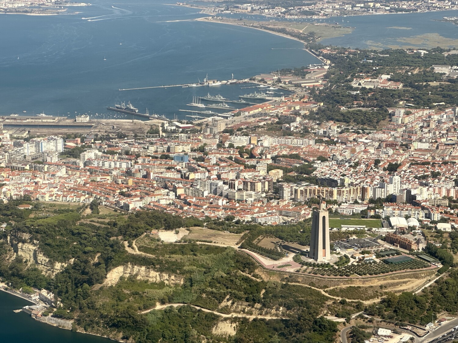 Flying into Lisbon