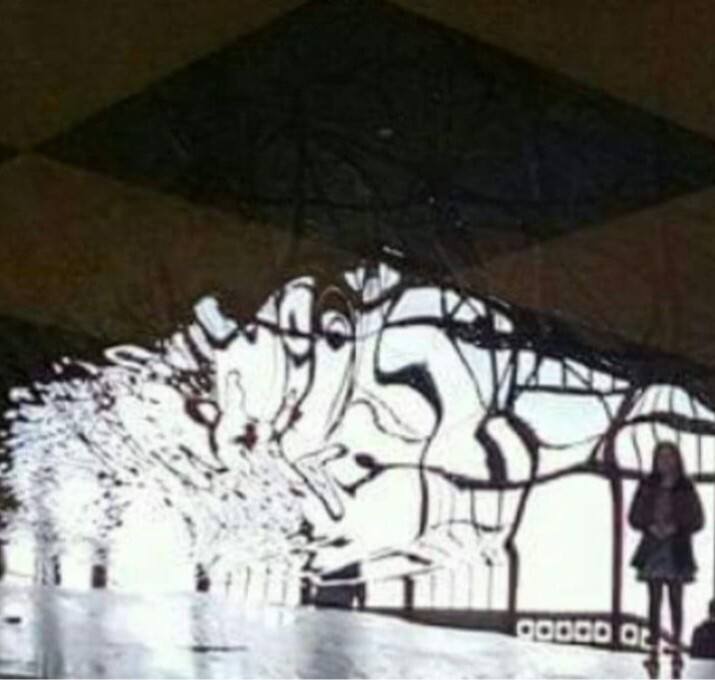 Casino Puddle Reflection