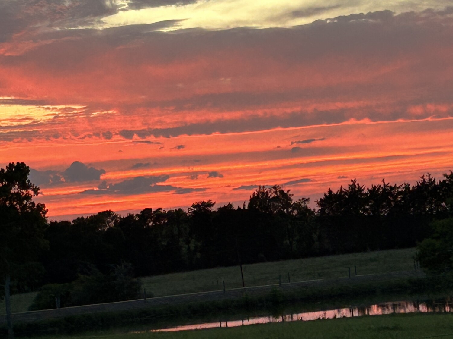 Evening sunset in Alabama