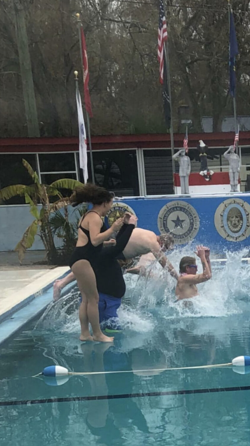 Polar plunge at the American legion