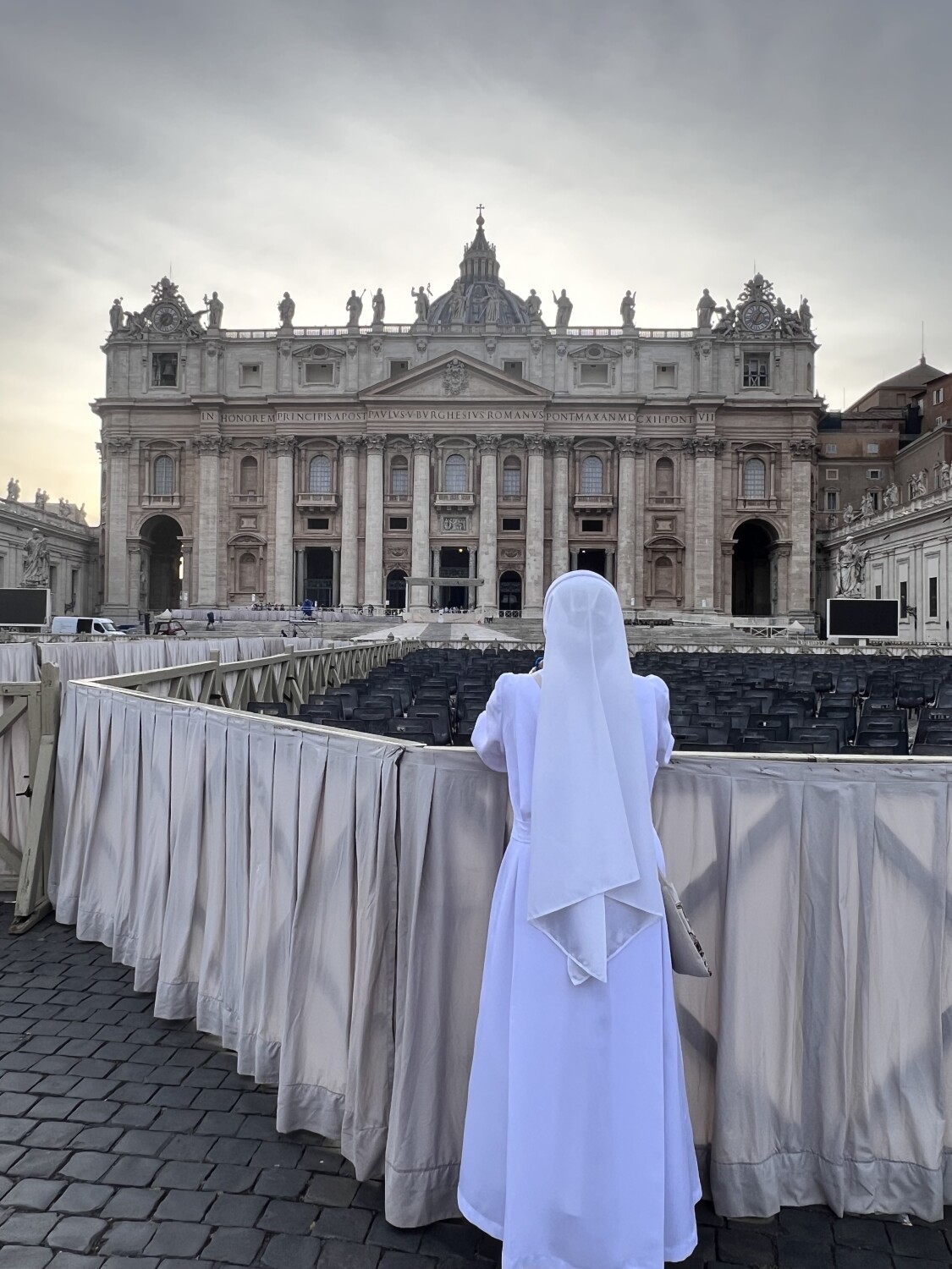 Praying at the Vatican