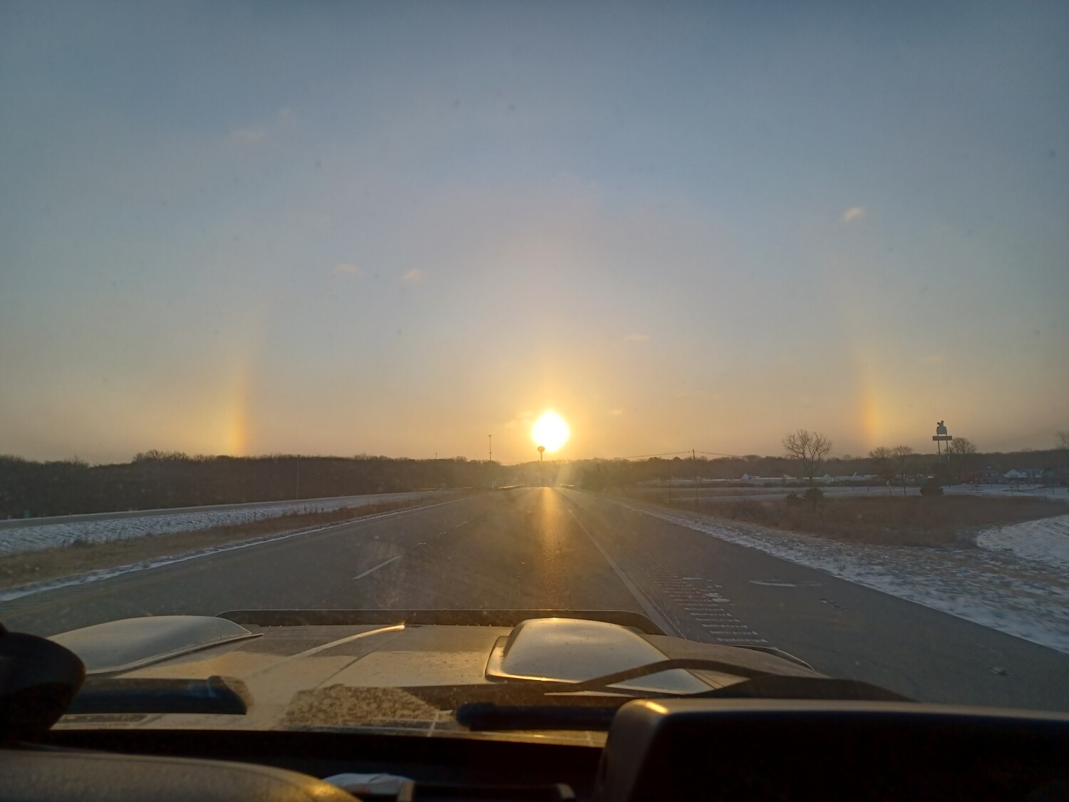 Road trippin' into the horizon