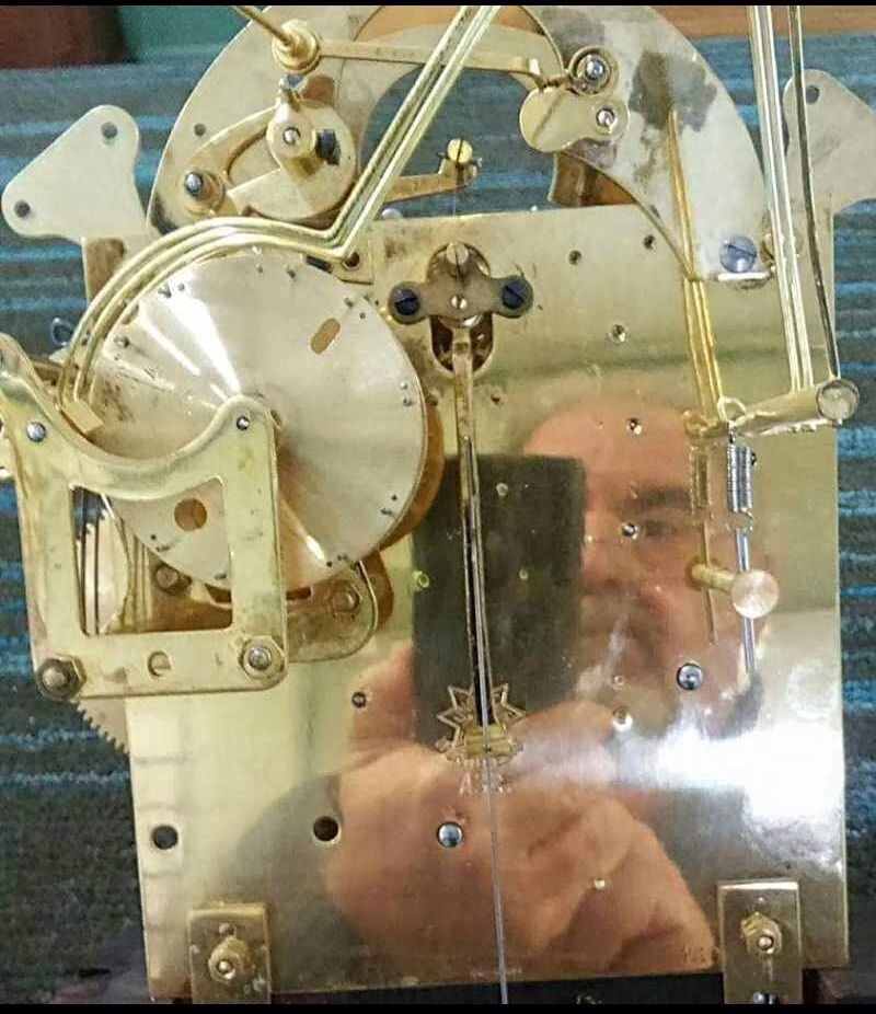 Clock Repairman Selfie.