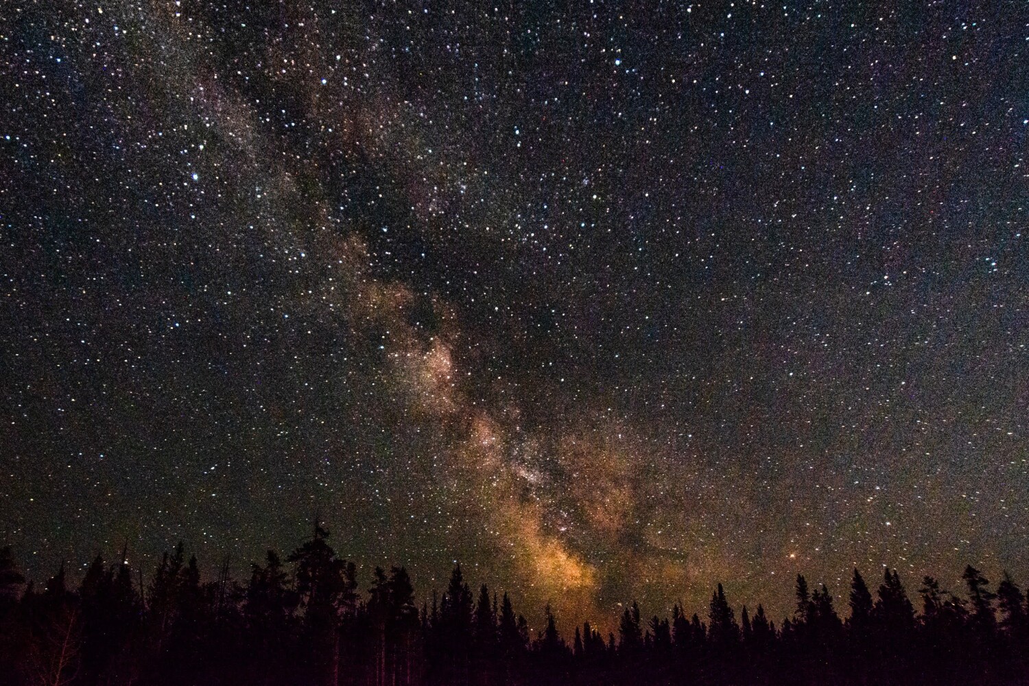 Milky Way at Yellowstone Lake