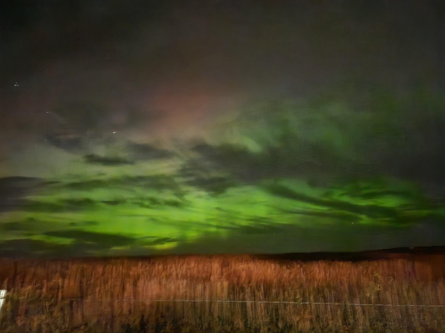 North Dakota Northern lights .
