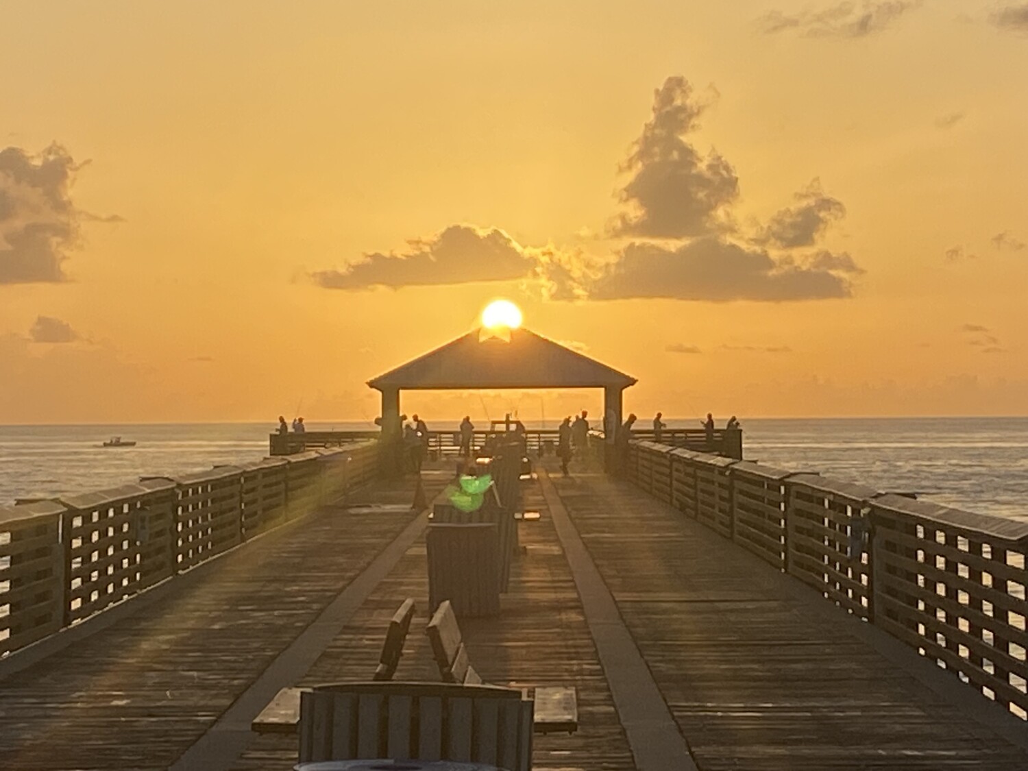 Right down the middle!