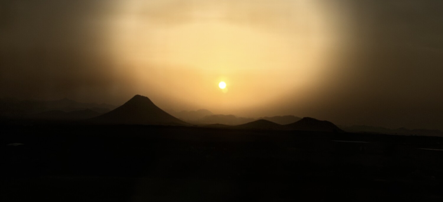 Sunset in the desert